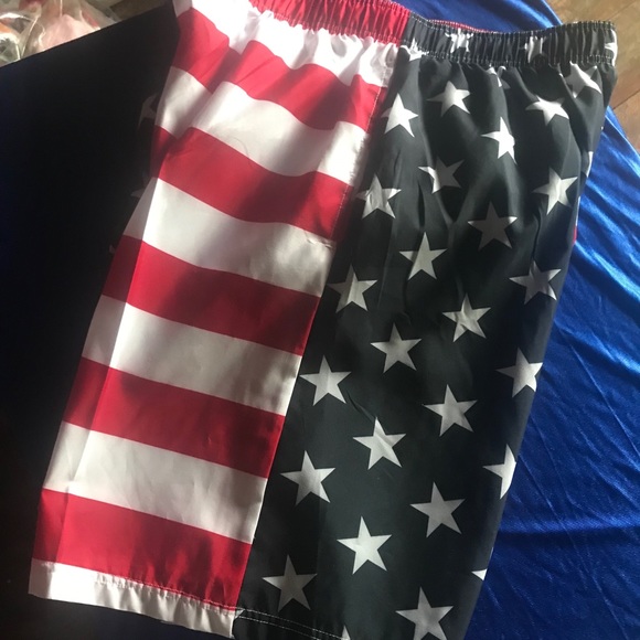 NWT Patriotic Swim Shorts - Picture 2 of 5